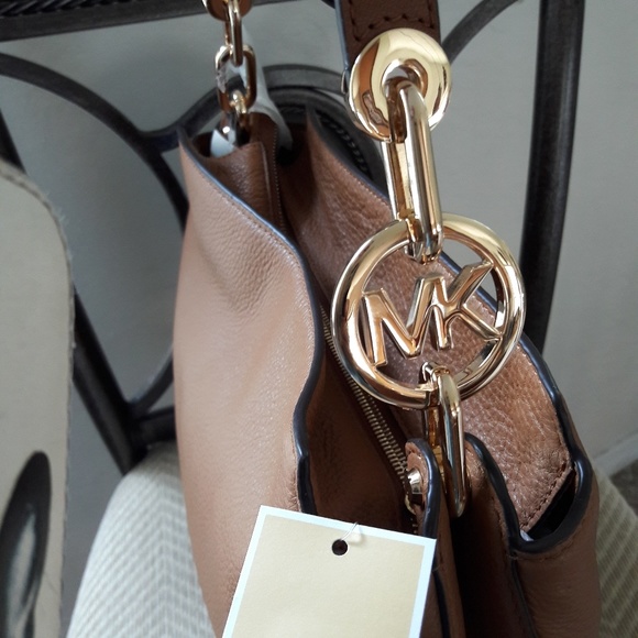 NWT MICHAEL KORS LEATHER FULTON LARGE HOBO BAG - Picture 5 of 8